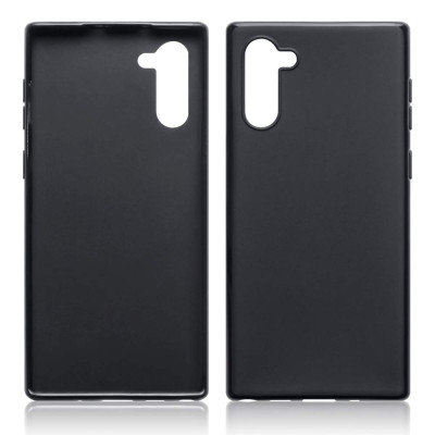 Силиконови гърбове Силиконови гърбове за Samsung Силиконов гръб ТПУ МАТ ултра тънък за Samsung Galaxy Note 10 N970F черен